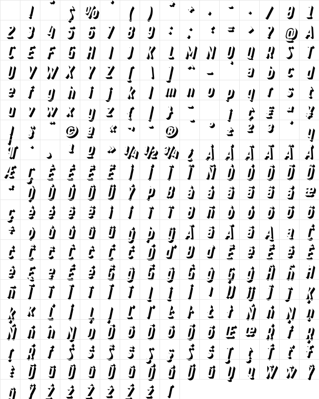 Ruler Volume Outer Deep Regular Character Map Ruler Volume Outer Deep Regular Character Map