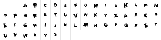 Rythm N Blacks Regular Character Map
