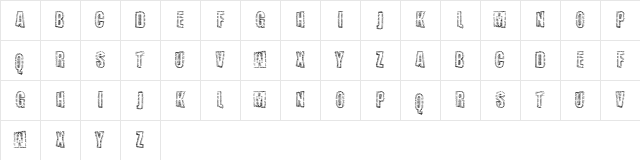NAILED Regular Character Map NAILED Regular Character Map
