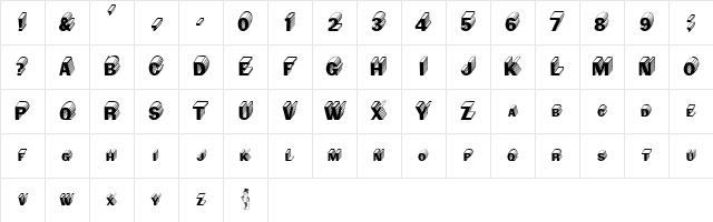 Salter Medium Character Map