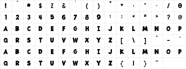 Sayfull Regular Character Map Sayfull Regular Character Map