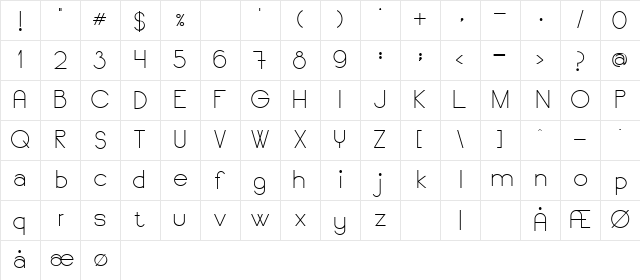 SaySomething Regular Character Map