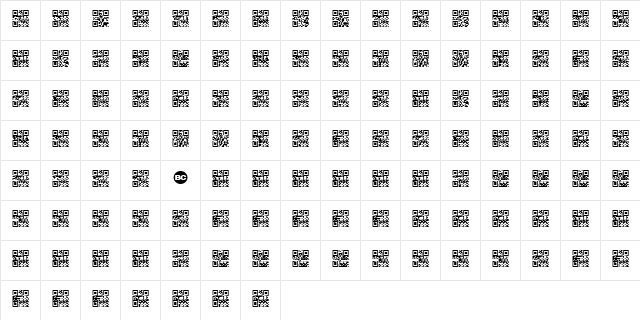 Scan me QR Character Map
