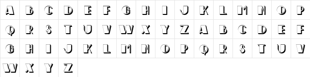 Scar Race Regular Character Map