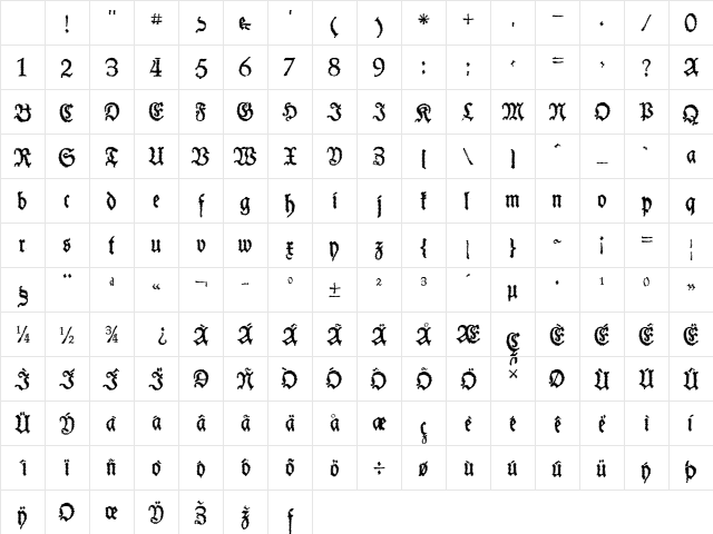 Schneider Buch Deutsch Trash Free Regular Character Map Schneider Buch Deutsch Trash Free Regular Character Map