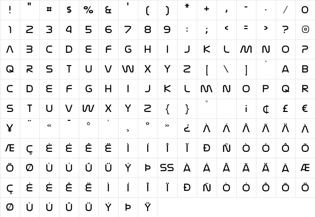 Nasalization Light Regular Character Map