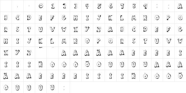 scoolar tfb Regular Character Map scoolar tfb Regular Character Map