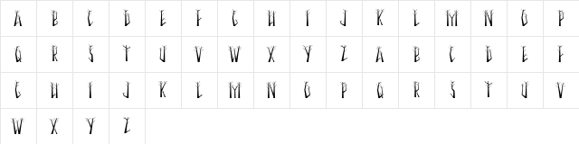 Seasonal Trees Character Map