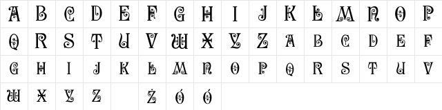 SecesjaPL Normal Character Map