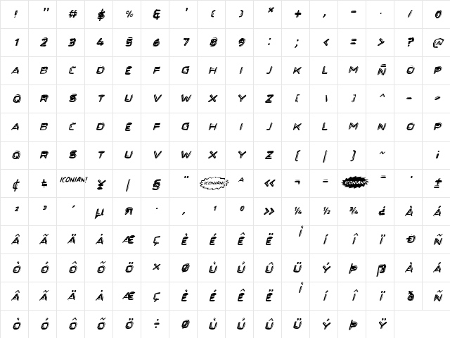 Secret Files II Italic Italic Character Map Secret Files II Italic Italic Character Map