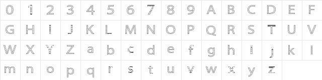 Seni Pop Regular Character Map Seni Pop Regular Character Map