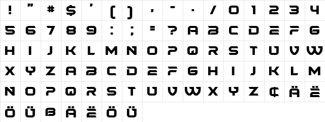 Sephora Bold Character Map