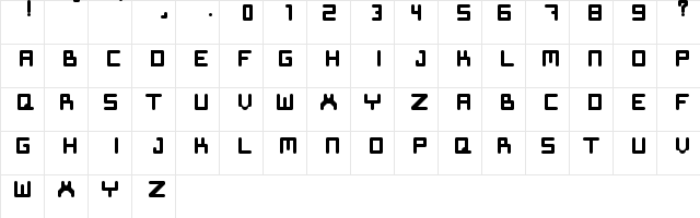 SeppeFont Regular Character Map SeppeFont Regular Character Map