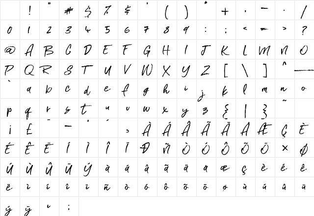 Serial Catch Black Regular Character Map Serial Catch Black Regular Character Map