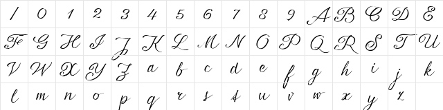 seriousSally_Broad_Trial Bold Character Map