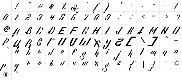 Sexy Shout Sexy Shout Character Map Sexy Shout Sexy Shout Character Map