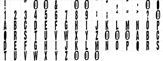 NeatNeatNeat Regular Character Map