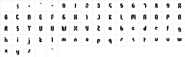 sheandy Regular Character Map sheandy Regular Character Map