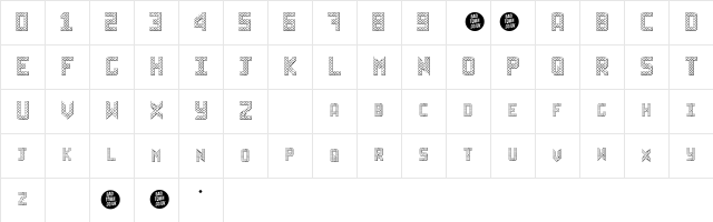 Sheff Regular Character Map