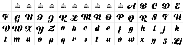 Shine Personal Use Regular Character Map Shine Personal Use Regular Character Map