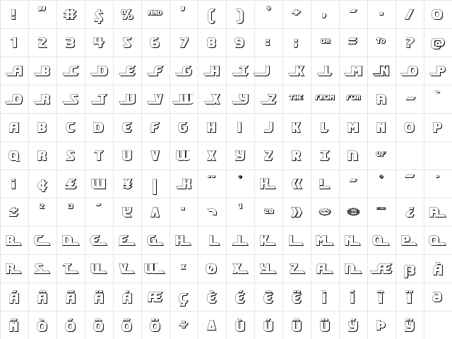 Shining Herald 3D Regular Character Map
