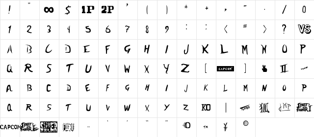 New Regular Character Map