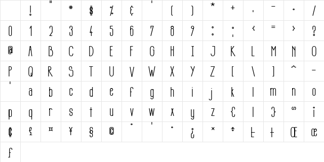 Si LuNcai Regular Character Map
