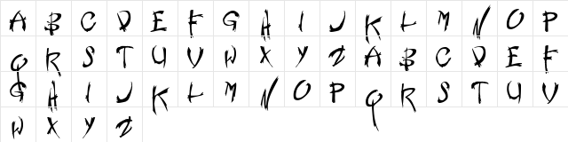 Nemesis Shareware Regular Character Map