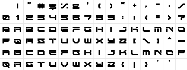 NEMESYS Regular Character Map