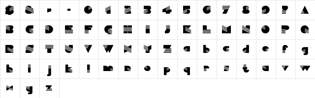 Sinaloa Regular Character Map