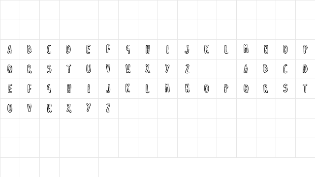SK_BRIAN Medium Character Map