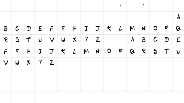 SK_LUNIE Medium Character Map