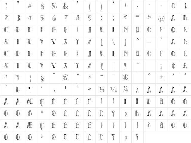 Sketch Toronto Regular Character Map Sketch Toronto Regular Character Map