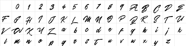 Skywalker Free Demo Regular Character Map Skywalker Free Demo Regular Character Map