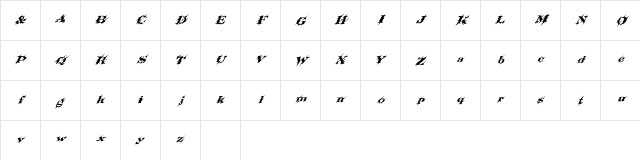 Slashtacular Regular Character Map Slashtacular Regular Character Map