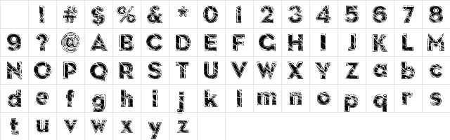 Slate Regular Character Map Slate Regular Character Map
