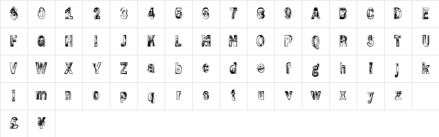 SlotMachine Regular Character Map