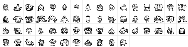 Smile Baby Smile Regular Character Map