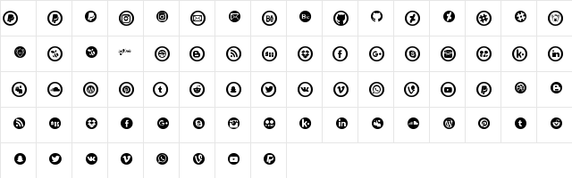 Social Circles Regular Character Map
