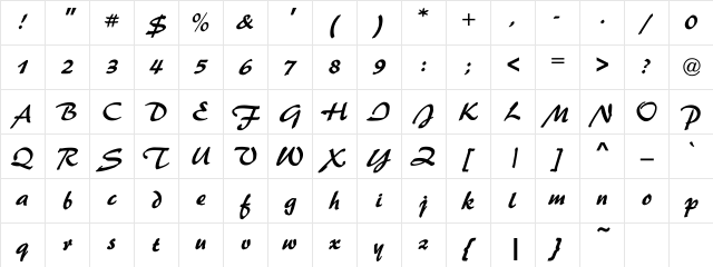 Nestor Bold Regular Character Map Nestor Bold Regular Character Map