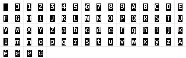 Solari Regular Character Map