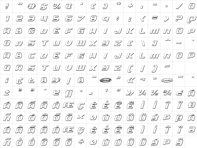 Soldier 3D Expanded Italic Expanded Italic Character Map Soldier 3D Expanded Italic Expanded Italic Character Map