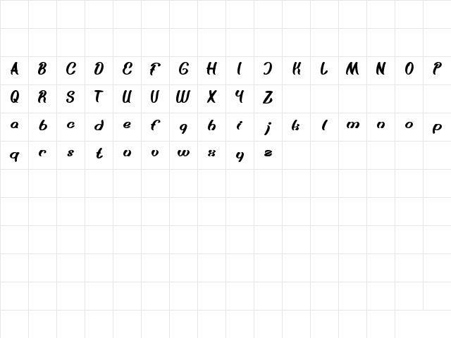 Something Regular Character Map