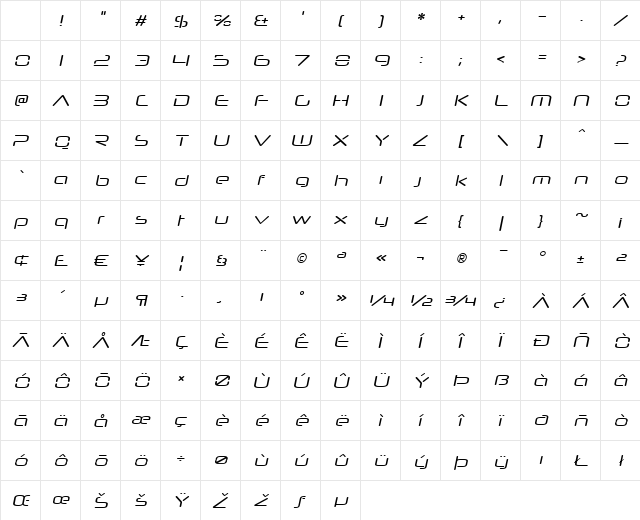Neuropol Nova Xp Italic Character Map Neuropol Nova Xp Italic Character Map