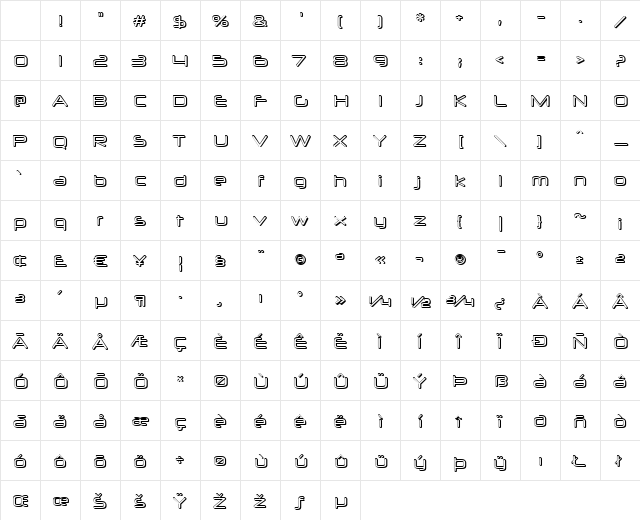 Neuropol X 3D Regular Character Map Neuropol X 3D Regular Character Map