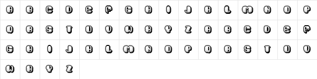 Sparrow Regular Character Map