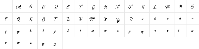 Special Valentine Italic Character Map Special Valentine Italic Character Map