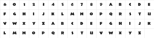 Neutown Regular Character Map Neutown Regular Character Map
