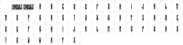 Spiked Regular Character Map Spiked Regular Character Map