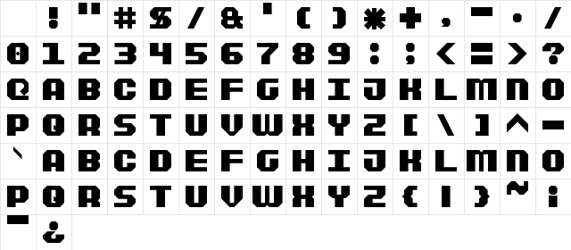 Sportsball Regular Character Map Sportsball Regular Character Map